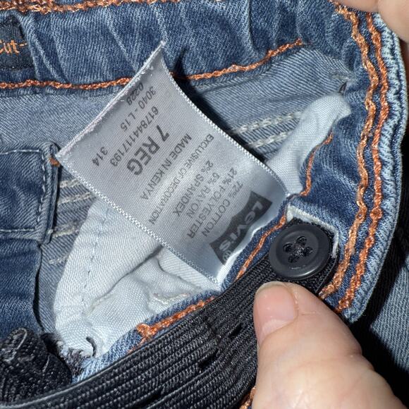 PREOWNED Levi’s Girls Embellished Pocket Bootcut Jeans Size 7 Reg - Picture 5 of 5